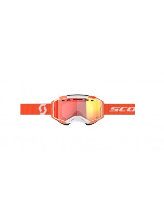 Маска снегоходная SCOTT Fury Snow Cross orange/enhancer red chrome
