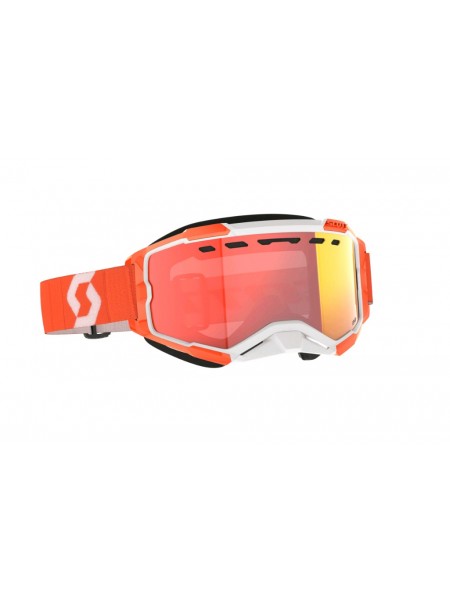 Маска снегоходная SCOTT Fury Snow Cross orange/enhancer red chrome