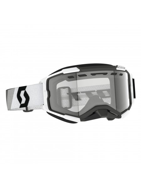 Маска снегоходная SCOTT Fury Snow Cross premium black/white/clear