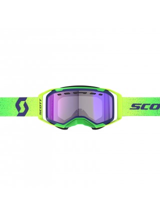 Маска снегоходная SCOTT Prospect 2.0 SMB LS midnight purple/safety yellow/AMP LS blue chrome S2-4
