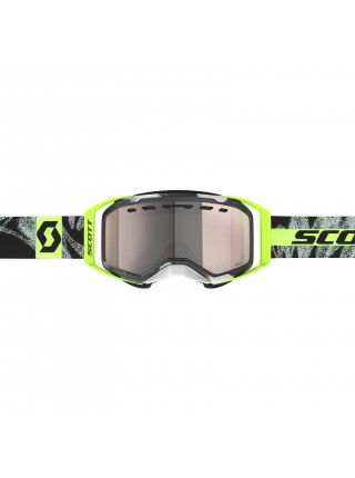 Маска снегоходная SCOTT Prospect 2.0 SMB 2025 chrome caviar black/safety yellow/AMP silver chrome S2