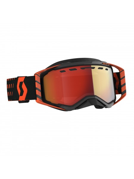 Маска снегоходная SCOTT Prospect Snow Cross orange/black enhancer red chrome