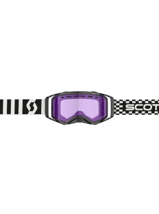 Маска снегоходная SCOTT Prospect Snow Cross racing black/white enhancer purple chrome