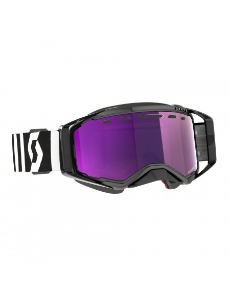 Маска снегоходная SCOTT Prospect Snow Cross racing black/white enhancer purple chrome