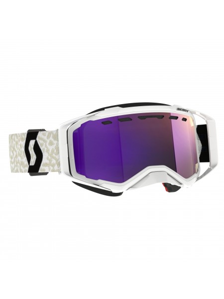 Маска снегоходная SCOTT Prospect Snow Cross white/black/enhancer purple chrome