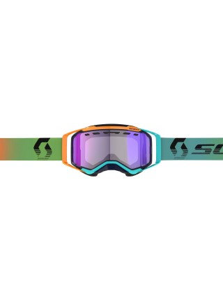 Маска снегоходная SCOTT Prospect Snow Cross LS blue/orange/light sensitive blue chrome