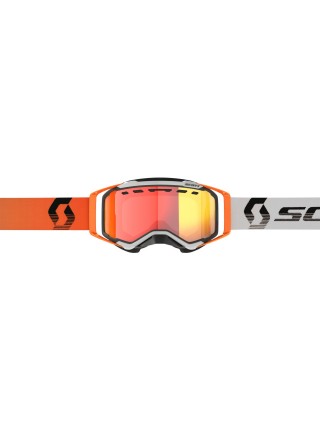 Маска снегоходная SCOTT Prospect Snow Cross LS grey/orange/light sensitive red chrome