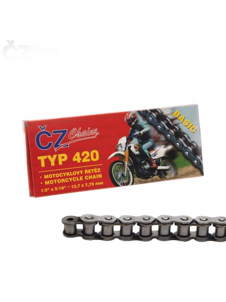 Цепь CZ Chains 420 Basic - 90 (защелка).