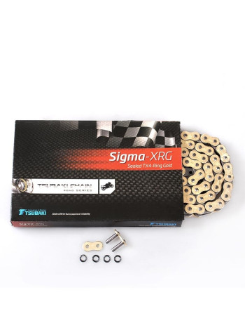 Купить цепь Tsubaki Sigma XRG 520 106 звеньев с замком-заклепкой