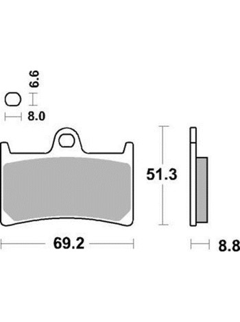 Тормозные колодки Braking P1R786 Yamaha