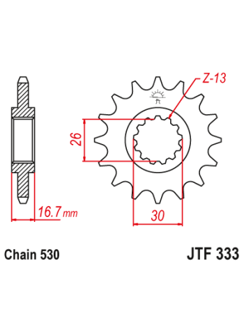 Звезда JT ведущая Jtf333.16