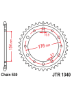 Задняя звезда (ведомая) JT, JTR1340.43 стальная