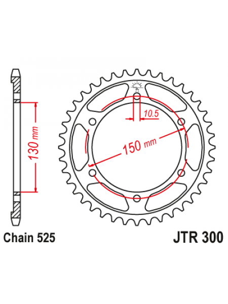 Задняя звезда JT jtr300.46