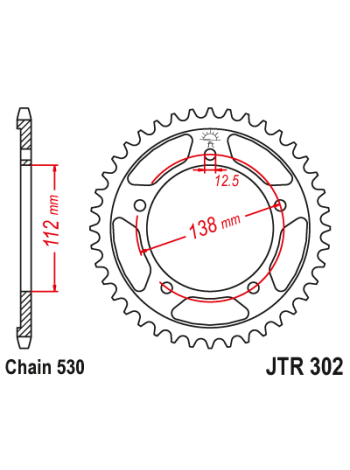 Задняя звезда JTR302.42