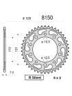 Задняя звезда (ведомая) Ognibene 8150-R44 (JTR7.44)