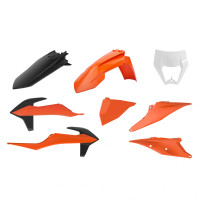 Комплект пластика Polisport на KTM EXC, EXC-F 2020-22 оранжево-черный
