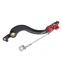 Педаль заднего тормоза ACCEL мотоцикла HONDA CRF250R 2010-2014 черный/красный