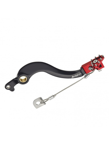 Педаль заднего тормоза ACCEL мотоцикла HONDA CRF250R 2010-2014 черный/красный