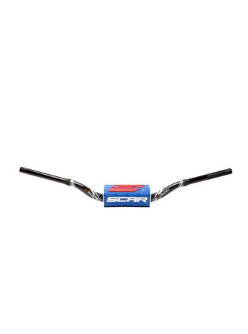 Руль Scar O2 Ø28.6 (11/8) Mcgrath-Short Style KTM черный с синей подушкой