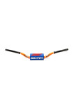 Руль Scar O2 Ø28.6 (11/8) Mcgrath-Short Style KTM оранжевый с синей подушкой