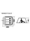 Палатка 3-х местная TREK PLANET MOMENT PLUS 3